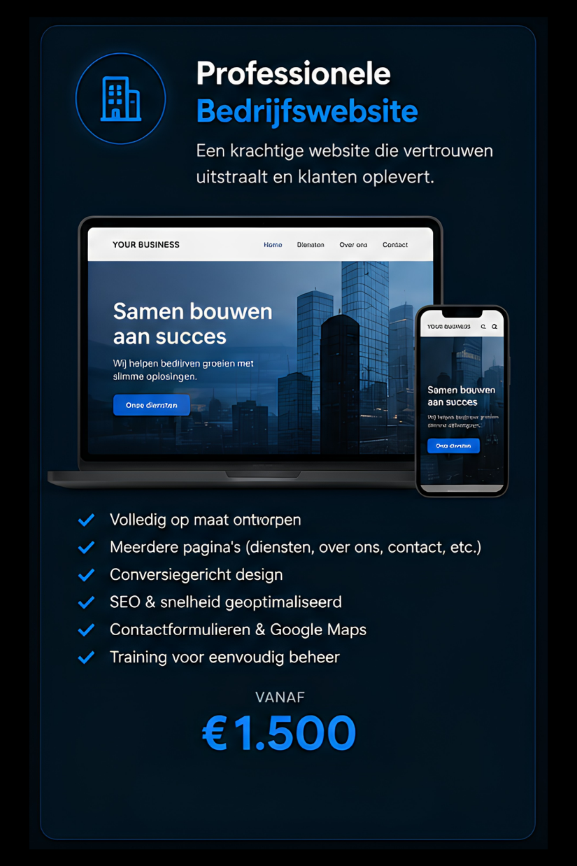 Proffesionele Bedrijfswebsite